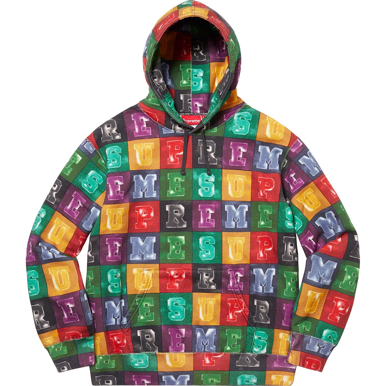 Blocks Hooded Sweatshirt view 3